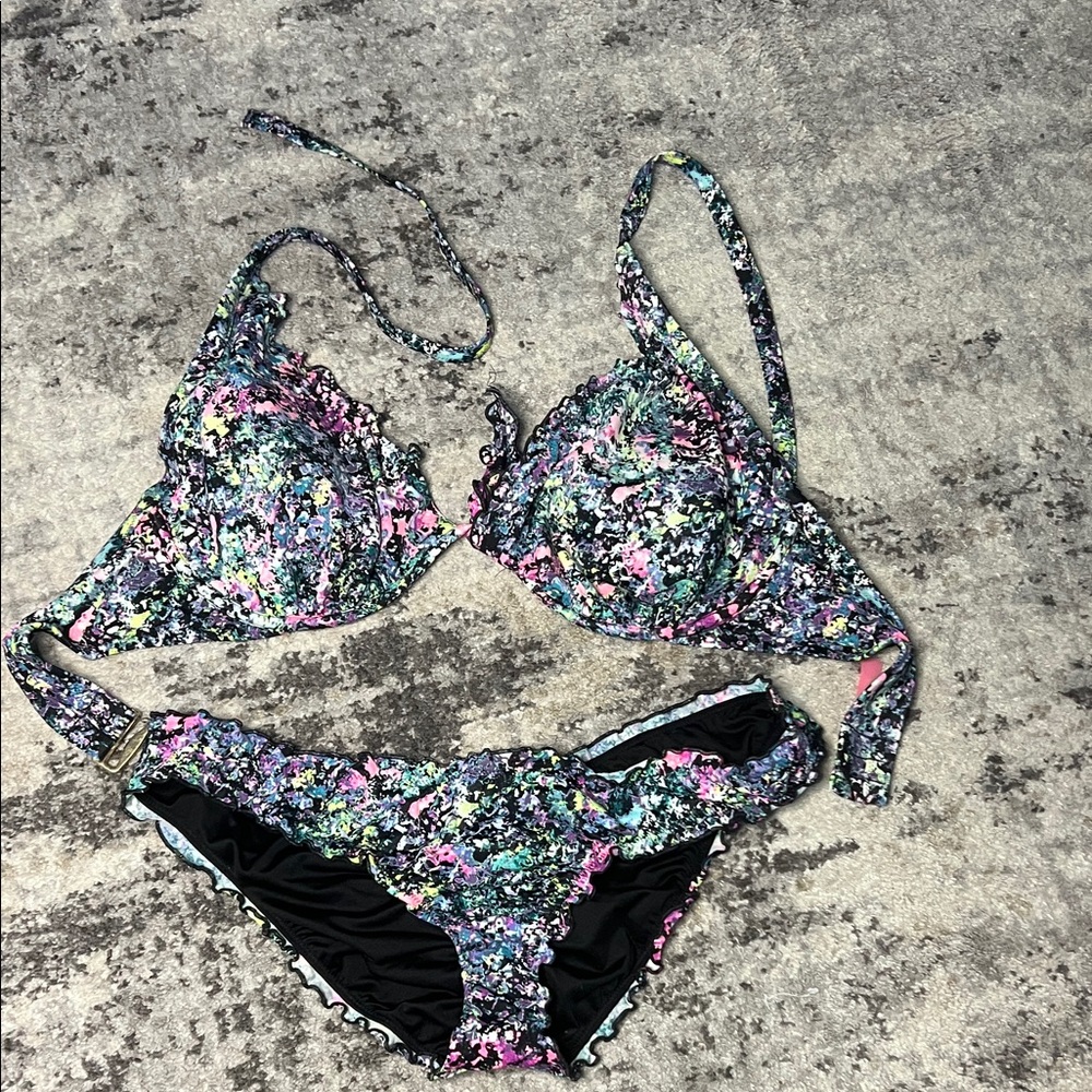 Victoria's Secret Multicolor Floral Bikini